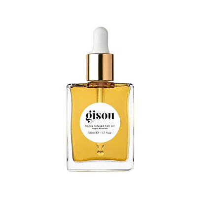 Gisou Honey Infused Hair Oil - Hydrating & Frizz Control Treatment with Mirsalehi Honey, Adds Shine & Heat Protectant for All Hair Types, 1.7 Fl Oz