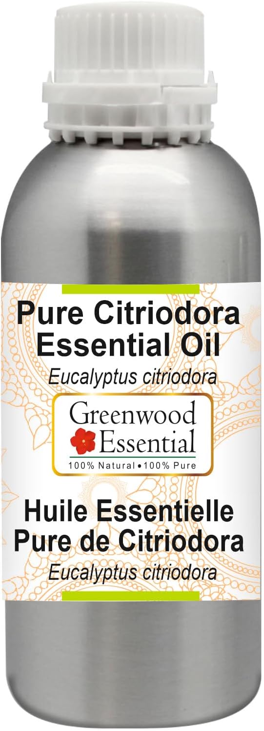 Greenwood Essential Pure Citriodora Essential Oil (Eucalyptus citriodora) Steam Distilled 300ml (10.1 oz)