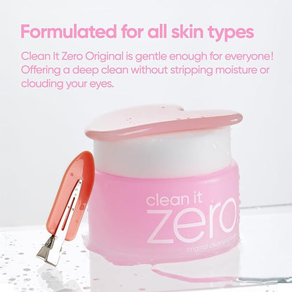 BANILA CO Clean it Zero Original Cleansing Balm Big Size | Korean Makeup Remover, Cleansing Oil, Facial Cleanser for All Skin Types | Vegan | Made with Acerola Berry & Vitamin C (180ml / 6.08 fl.oz)