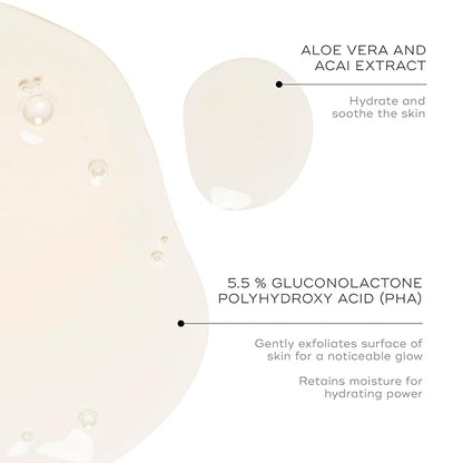 Medik8 Press and Glow Daily Exfoliating PHA Tonic with Enzyme Activator - Polyhydroxy Acid Face Toner - Gentle and Cleansing Face Tonic - 6.7 oz