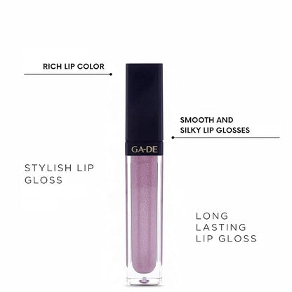 GA-DE Crystal Lights Lip Gloss, 516 - Enriched with Light-Reflecting Crystal Pearls - Smooth Silky, Rich Color - Moisturizes and Adds Shine - 0.2 oz