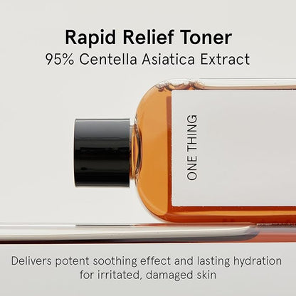 ONE THING Centella Asiatica Extract, Hydrating Soothing CICA Toner for Sensitive Oily Acne Prone Skin, Pure Centella, Reduces Redness, Irritation Relief, Vegan Korean Skin Care 10.14 fl oz