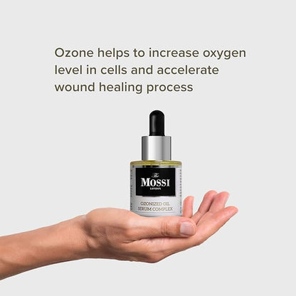 The Mossi London Ozonized Oil Serum Complex Intensive Scalp Repair Oil for Post Hair Transplant | Ozonated Olive Oil 50% 30ML