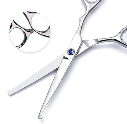 Hair Cutting Scissors Set Professional Hair cut Scissors Kit with Cutting Scissors Thinning Hairdressing Shears Set for Barber Salon (Blue)