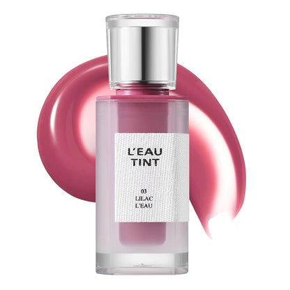 BBIA L’EAU Tint – Glossy & Glow Lip Stain, Watery Lip Tint, Non-Sticky, High Shine Finish, Long-lasting, Moisturizing, Lightweight, Natural, Daily Use, Vegan, Korean Lip Makeup (03 LILAC L'EAU)
