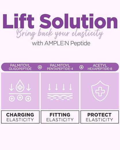 AMPLE:N Peptide Shot 2X Ampoule – Intensive Age Defying Concentrate Face Serum with Peptide Threads – Erasing Wrinkles and Improve Firmness – Lifting Sagging Skin – Plump, Repairs Skin, 3.38 fl.oz.