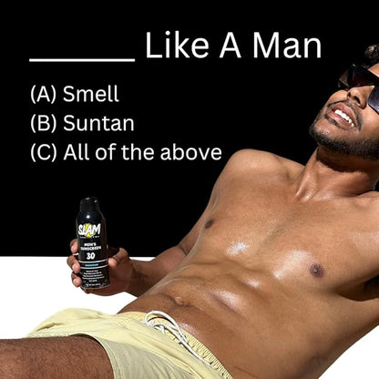 SLAM WoodsMan & BeachMan Bundle - Men's Scented Sunscreen Spray, Water Resistant, Paraben Free, Broad Spectrum UVA/UVB Sunscreen SPF 30