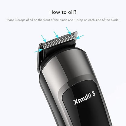 opove Premium Hair Clipper Blade Lubricating Oil for Clippers, Trimmers, Groomers, Rust Prevention, 4.05oz/120ml, 1 Pack with Clean Brushes