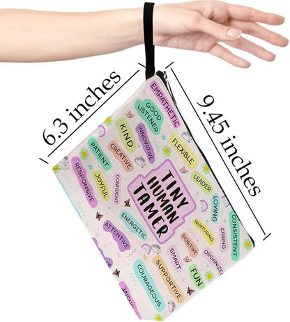 Hanamiya Na Teacher Gifts Makeup Bag Teacher Appreciation Gifts Teachers Birthday Gift for Women Female Her Educator Colleague Thank You Cosmetic Bag Graduation Gift