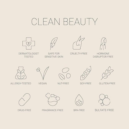 No Makeup Makeup Long-Lasting Lightweight Foundation & Brush Duo | Cruelty-Free, Fragrance-Free, Buildable, Transfer-Proof Makeup (Light)