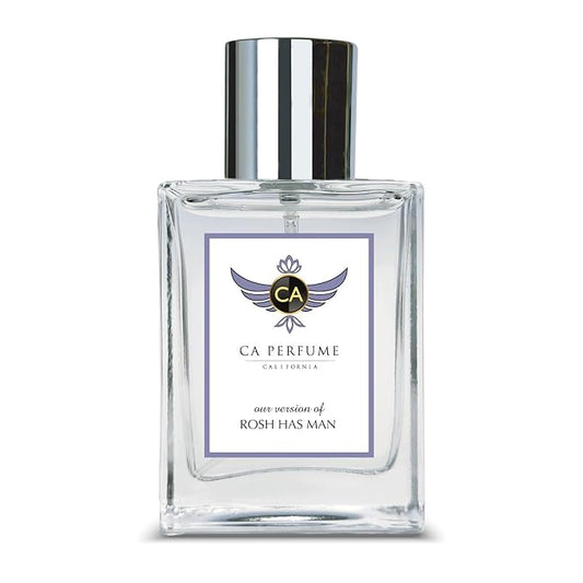 CA Perfume Impression of Rosh has Man for Men Woody Spicy Fragrance Long Lasting Mens Cologne Eau De Parfum 1.7 Fl Oz 50ml