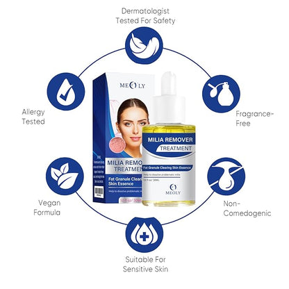 Milia Remover treatment serum, Milia Spot Treatment with Salicylic Acid Milia Acne Serum 25 ML