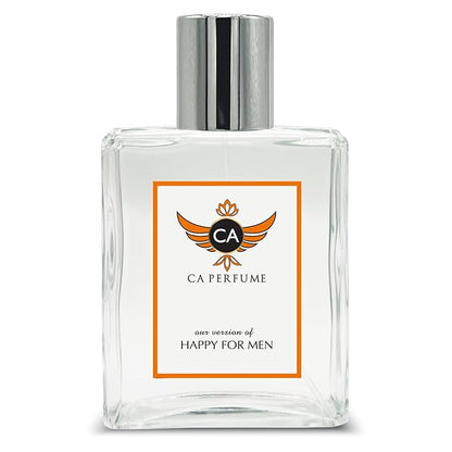 CA Perfume Impression of Happy For Men Fragrance Dupes Eau de Parfum Spray Bottle 3.4 Fl Oz/100ml-X1