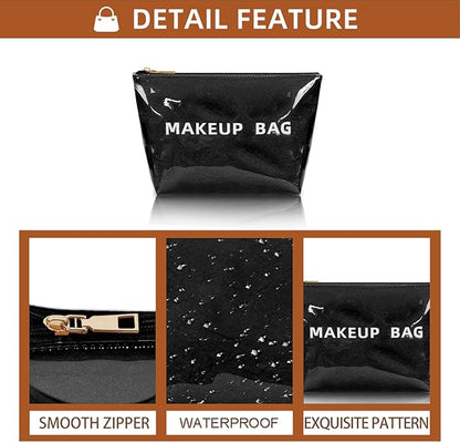 Makeup Bag for Women, Portable Waterproof Cute Cosmetic Bags, Skincare Makeup Case Pouch with Zipper for Daily Use, Travel