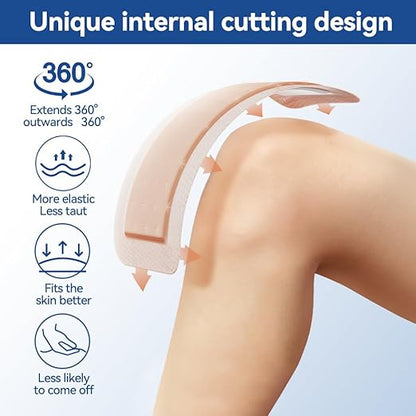 Dimora Silicone Ultra Absorbent Dressing Pads - Adhesive Wound Bandage with Gentle Border, Waterproof Soft Gauze for Post Surgical and Bed Sore Exudate Management 4"X 8" 10 Packs