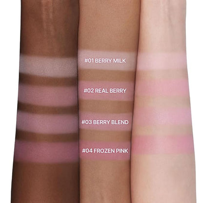 Dasique Blending Mood Cheek #06 Berry Smoothie | 4 Blendable Shades in Lightweight Smooth Powder | Vegan | Pink Blush