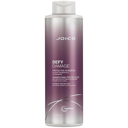 Joico Defy Damage Protective Shampoo | For Color-Treated Hair | Strengthen Bonds & Preserve Hair Color | With Moringa Seed Oil & Arginine | 33.8 Fl Oz