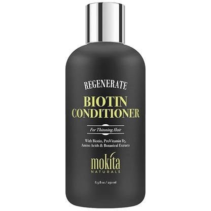 Conditioner with Biotin, ProVitamin B5 and Amino Acids for Repair Treatment and Deep Moisturizing for All Hair Types - Detangle, Protect and Support New Hair Growth - 8.5 Ounces
