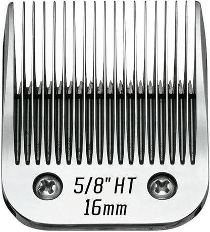 5/8HT Detachable Replacement Stainless Steel Blades,compatible with oster Classic 76/Star-Teq/Power-Teq andi A*dis AGC,BDC,BGC,MBG Series Clippers,5/8 inch (16mm)