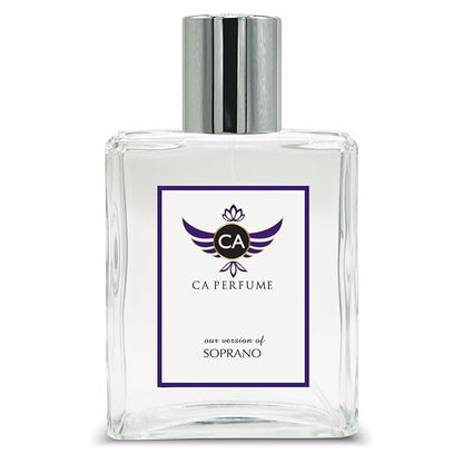 CA Perfume Impression of Soprano for Women and Men Eau De Parfum Amber Floral Scent Long Lasting Unisex Fragrance Signature Scent for Day and Night Wear 3.4 Fl Oz 100ml