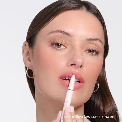 Wander Beauty Lipsetter Dual Cream Lipstick + Lip Liner - Barcelona Blush - Ultra-Smooth, Hydrating Lipstick and Lip Liner with a Soft Matte Finish - Made with Squalane & Peptides (1 Count)