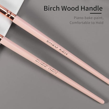 Natural Goat Hair Eye Shadow Brush, Eye Detail Brush, Small Smudge Eyeshadow Brushes, Mini Smudge Brushes, Single Natural Hair Makeup Brush, Corner Eyeshadow Brushes, Eyeshadow Blending.