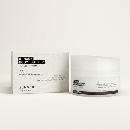 JUNO & Co. 0 Mark Body Butter, Body Cream with Refillable Pod for Moisturizing and Smoothing 85 g/3.0 oz