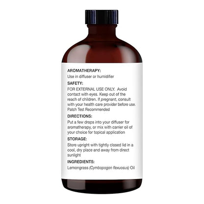 Majestic Pure Lemongrass Essential Oil with Glass Dropper - 2 Fl Oz - 100% Pure and Natural Lemongrass Oil - Premium Grade Essential Oils for Diffuser, Aromatherapy, Soap and Candle Making
