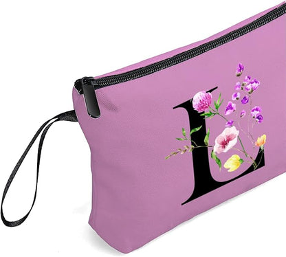 Birthday Friendship Bridesmaid Team Gifts for Employees Women Mom Aunt Daughter Teenage Girl Personalized Make up Cosmetic Bag Travel with Mirror Mothers Day Christmas Graduation L