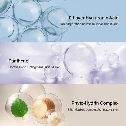 Deep Core Hydra Ampoule – Korean Skincare Moisture-Layering Serum with Hyaluronic Acid, Panthenol & Botanical Complex – Lightweight Hydration for Dry or Combination Skin – 4.05 fl oz (120ml)