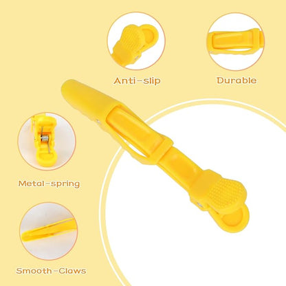 Ondder 24 Pack Alligator Hair Clips, 4.5 inch Clips for Hair Sectioning, Hair Styling Accessories for Women Men Girls Teens, Yellow