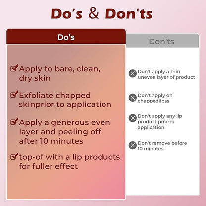 Lip Liner Stain Peel Off with Tweezer, Long Lasting Matte Lip Tattoo, Highly Pigmented Color Lip Makeup, Waterproof, Transfer-proof Lipstain for Women, COCOA