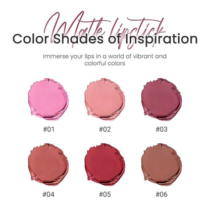Purple Mauve Lavender Lip Stick,Matte Cream Lipstick Set for Women,Long Lasting Waterproof Smudge Proof Velvet lipsticks Crayon,Lip Makeup Kit Travel Size,Vegan & Cruelty-free (Pack of 1)