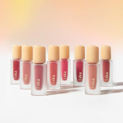 Laka Fruity Glam Tint, Glowing Lip Stain with Wide Color Spectrum, Hydrating & Lightweight Texture, Long-Lasting Bold Stain, Non-Sticky, Vegan, K-Beauty (#115 Envy, 4.5g/0.15oz)