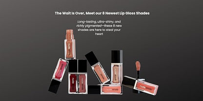 nude envie - Lip Gloss - High-Shine Finish - Moisturizing & Easy Application - Luxury Hydration - Non-Sticky Formula - With Vitamin E & Glycine Soja Oil - Vegan, Paraben-Free & Cruelty-Free - Sweet