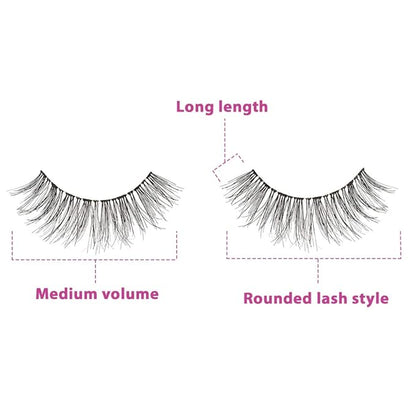 Ardell Double Up Wispies False Eyelashes - Black, Dramatic Volume, Wispy Lashes for a Full Look, 4 Pack