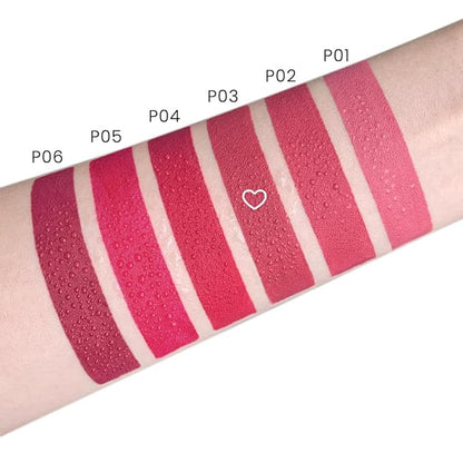 evpct 1Pcs Rose Pink Lipstick, Silky Velvet Matte Lipstick Pack Sets for Women, Long Lasting Smudge Proof Lipstick Lip Stain Makeup Kit matte lipstick 24 hours original P03