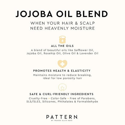 PATTERN Beauty by Tracee Ellis Ross Jojoba Hair Serum, 3.9 Fl Oz, Safflower, Jojoba, Rosehip, Olive & Lavender Oils, Lightweight Moisture Boost for Hair and Scalp