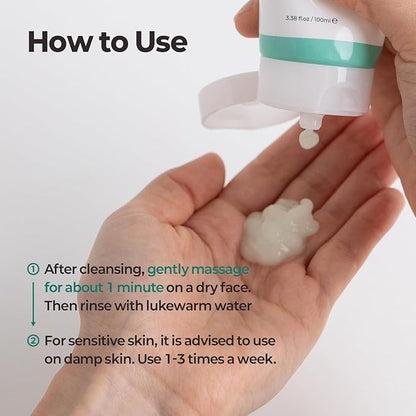 MOTHER MADE LHA Green Tea Exfoliating Aqua Peel Gel, Pore Care, Gentle Facial Exfoliator, Dead Skin Remover, Natural Cellulose for Peeling, Vegan, Korean Skincare, 2 Pack (100ml / 3.38 fl.oz)