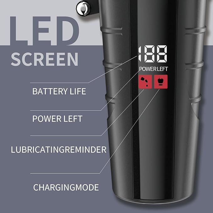 Beard Trimmer for Men Professional,Liners Trimmer Hair Clippers, Precision Edgers Barber Clippers,Zero Gapped T-Blade Hair Trimmer Kit with LCD Display, Hair Cutting Mustache Facial