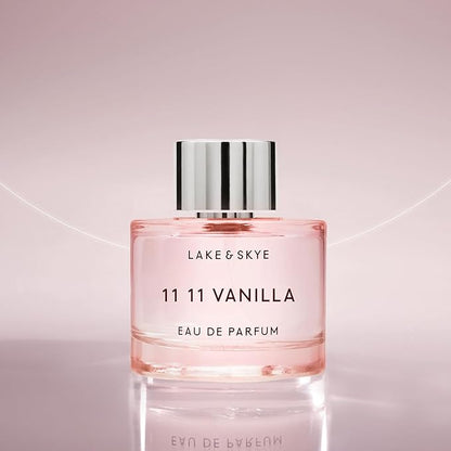 Lake & Skye 11 11 Vanilla Eau de Parfum 100mL, Musk Perfume, Sea Salt, Star Apple, Vanilla Créme, Vegan
