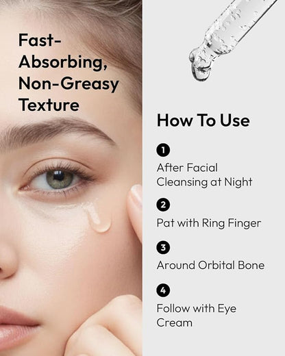 Brio Peptide Serum Lotion for Eye, Reduces Dark Circles & Puffiness Eye Serum, 1 Fl Oz