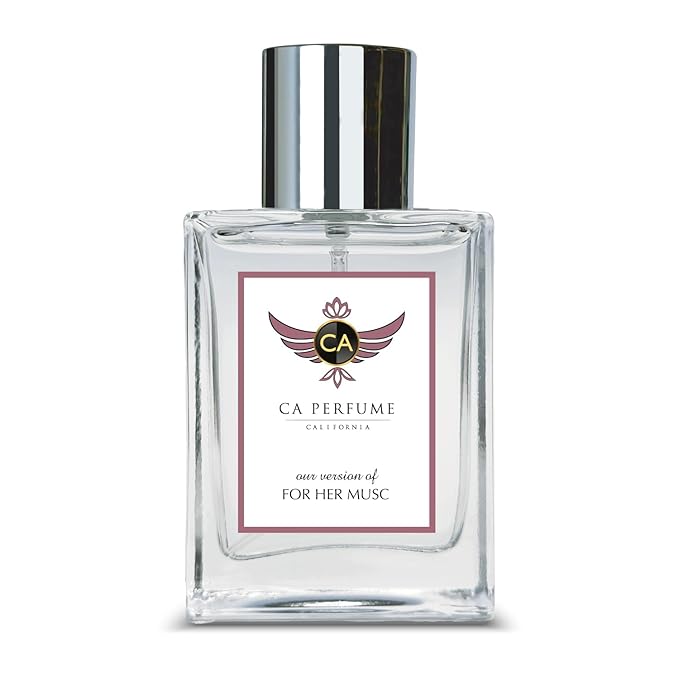 CA Perfume Impression of For Her Musc for Women Floral Woody Musk Fragrance Long Lasting Perfumes for Women Eau De Parfum 1.7 Fl Oz 50ml