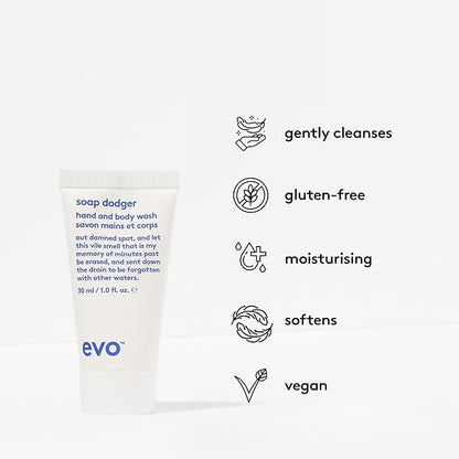 Evo - The Crusaders Haircare Gift Set - Normal Person Daily Shampoo, Box O Bollox Texture Paste, Winners Face Balm and Soap Dodger Hand & Body Wash
