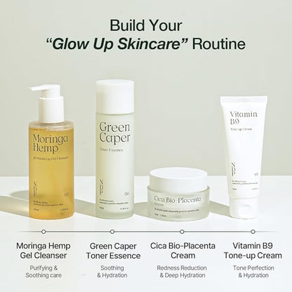 NDP Vitamin B9 Tone-up Cream, Silicone Free Face Primer for Pore Minimizing, 95% Pure Cica Extract, Breathable Skin Formula, Glass Skin & Lightweight, V-Cream Clean K-Beauty (65ml / 2.19 Fl Oz)