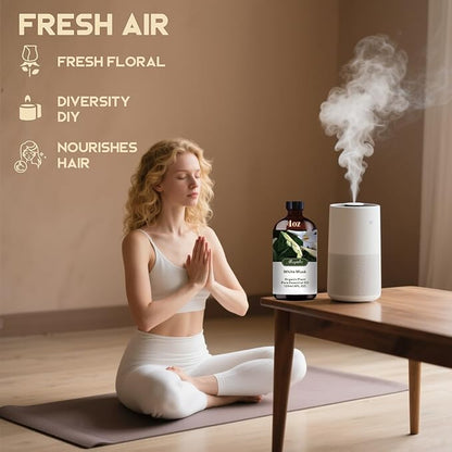White Musk Fragrance Oil-White Musk Essential Oil 4.33oz (130ml)-100% Pure Natural Scent for Diffusers, Candles, Soap Making & Aromatherapy-Relaxing Home & Gift Essential Oil for Bath, Massage