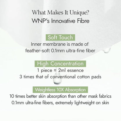 WNP Hyaluronic Acid Exfoliating Wet Pads with Salicylic Acid & Vitamins - Acne, Blackheads, Pores & Dark Spot Treatment - Resurfacing Facial Toner Pads for Radiant Skin - 80pcs