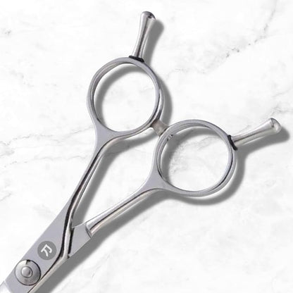 Saki Shears Odachi 5.5" Hair Cutting Scissors/Shears - Straight Handles - Dual Tangs - Zero Offset - Lightweight Hair Scissors for Professionals - Japanese 440C Steel - For Barbers and Hairdressers