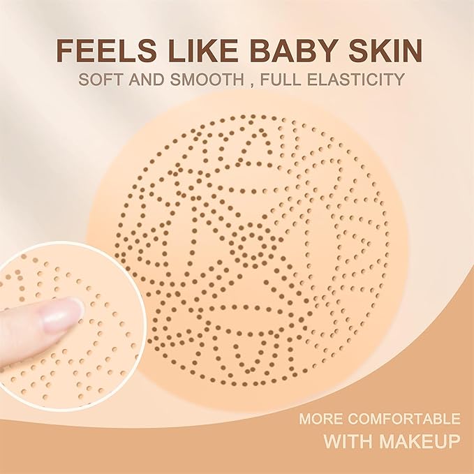 Mushroom Head Air Cushion CC Cream - BB Cream Face Makeup Foundation for Mature Skin Moisturizing Concealer Brighten Long-Lasting, Even Skin Tone for All Skin Types (2PCS Ivory)