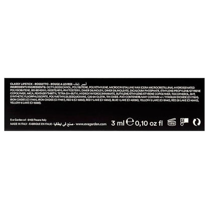 EVAGARDEN Classy Lipstick - Formulated with Natural Oils - Envelopes Your Skin with Satin Effect - Light, Pigmented Blend Gives Full Coverage and Chic Finish Instantly - 610 Garnet Rose - 0.1 oz